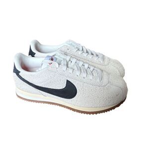 Nike Cortez Vintage Suede Sneakers White/Black Size 9
